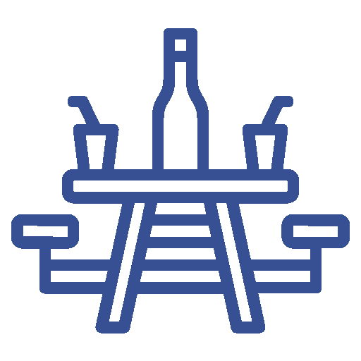 table exterieur - La Ronsardière Maison d’hôtes à Bouchemaine